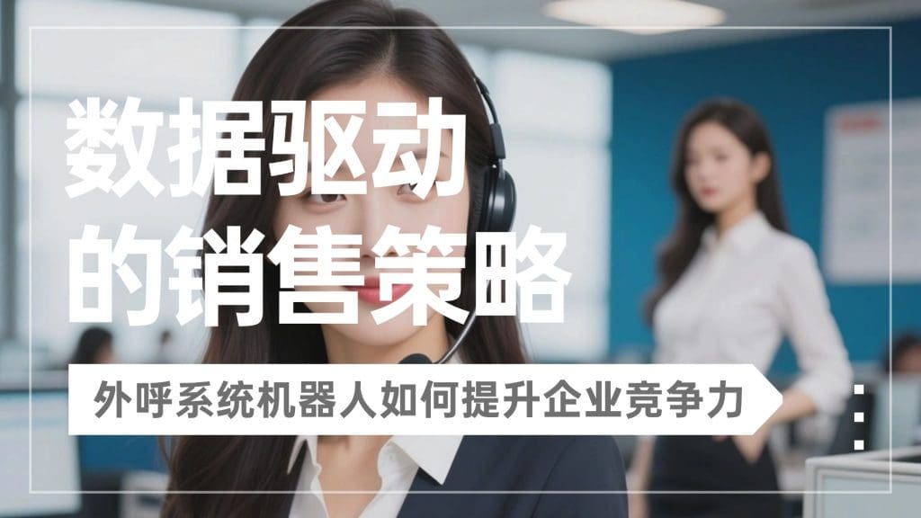 数据驱动的销售策略：外呼系统机器人如何提升企业竞争力