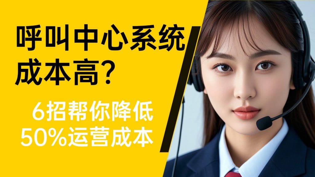 呼叫中心系统成本高？6 招帮你降低 50% 运营成本