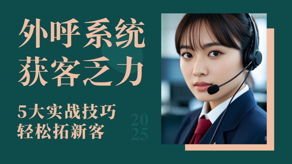 外呼系统获客乏力？5大实战技巧轻松拓新客