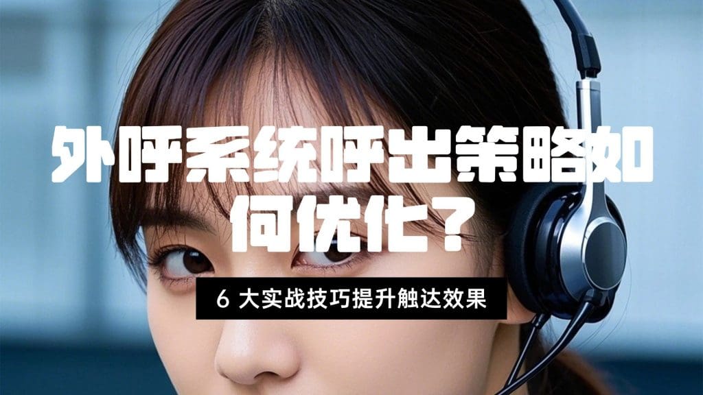 外呼系统呼出策略如何优化？6 大实战技巧提升触达效果