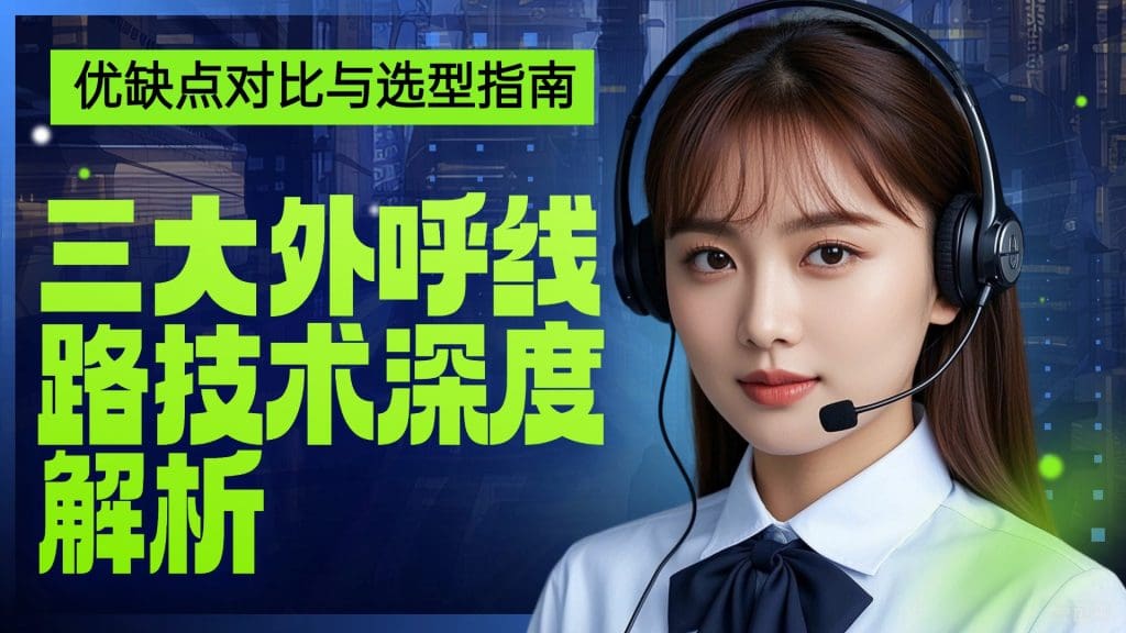 三大外呼线路技术深度解析：优缺点对比与选型指南