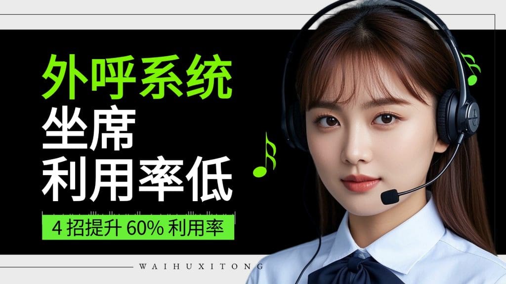 外呼系统坐席利用率低？4 招提升 60% 利用率