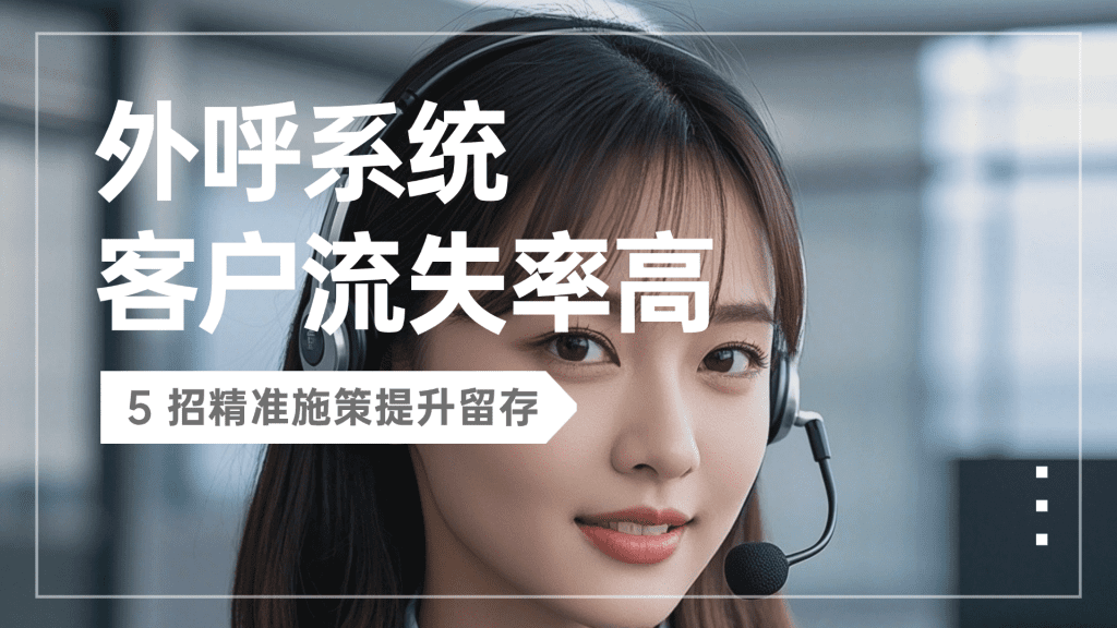 外呼系统客户流失率高？5 招精准施策提升留存