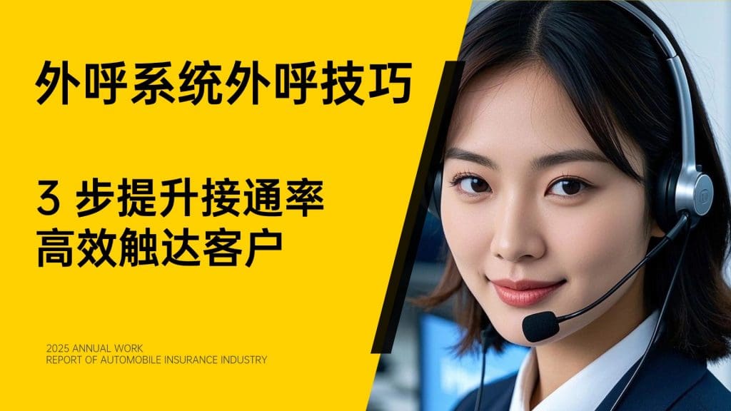外呼系统外呼技巧：3 步提升接通率，高效触达客户