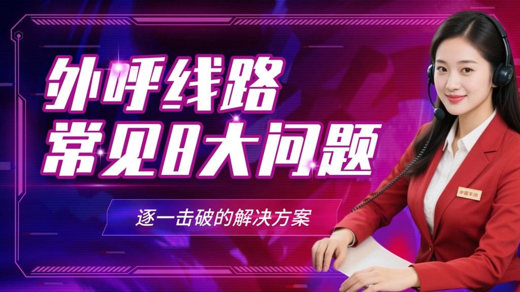 外呼线路常见8大问题，逐一击破的解决方案