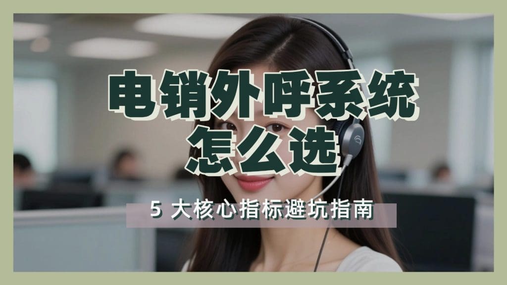 电销外呼系统怎么??？5 大核心指标避坑指南