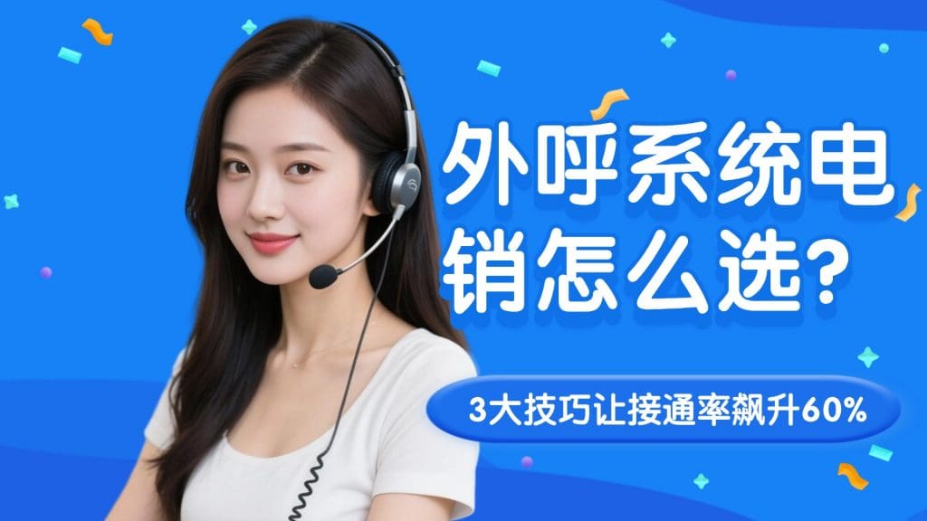 外呼系统电销怎么选？3大技巧让接通率飙升60%