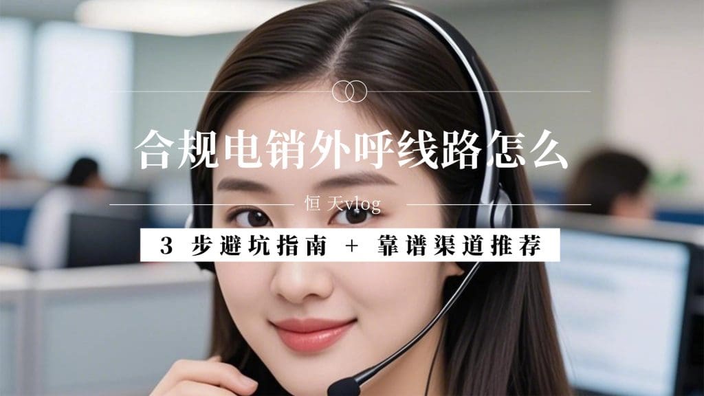 合规电销外呼线路怎么?。? 步避坑指南 + 靠谱渠道推荐