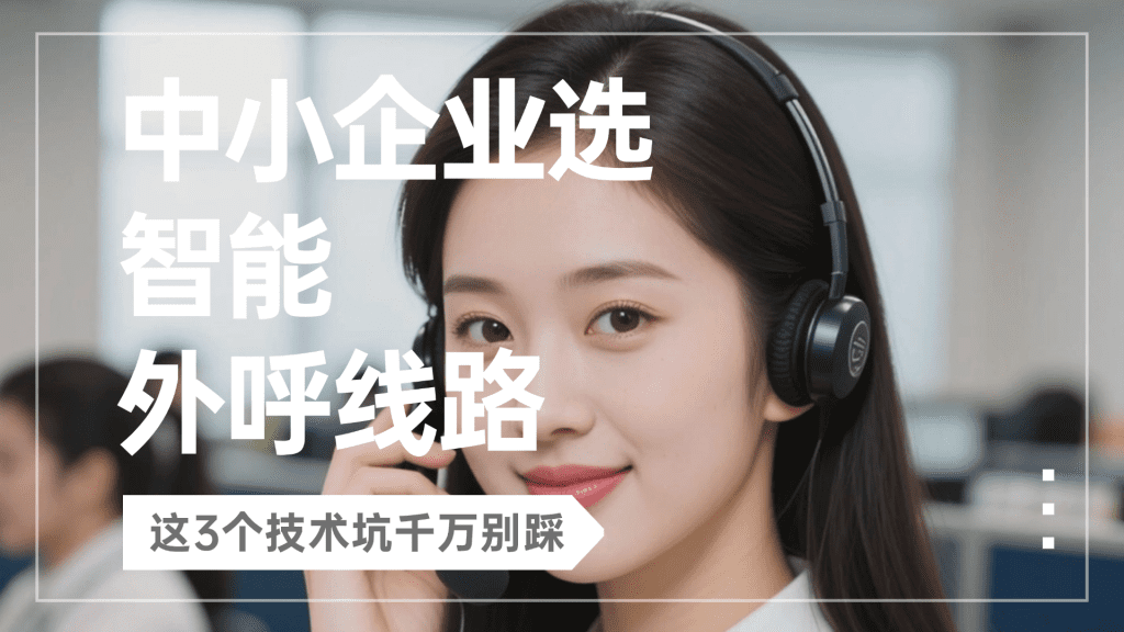 中小企业选智能外呼线路，这3个技术坑千万别踩