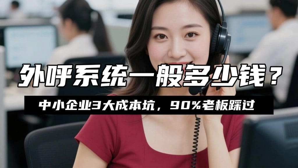 外呼系统一般多少钱？中小企业3大成本坑，90%老板踩过
