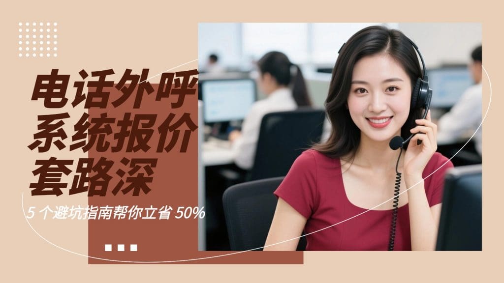 电话外呼系统报价套路深？5 个避坑指南帮你立省 50%