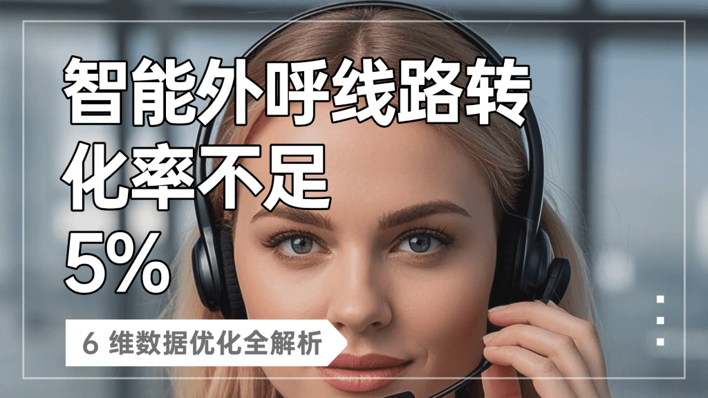 智能外呼线路转化率不足 5%？6 维数据优化全解析