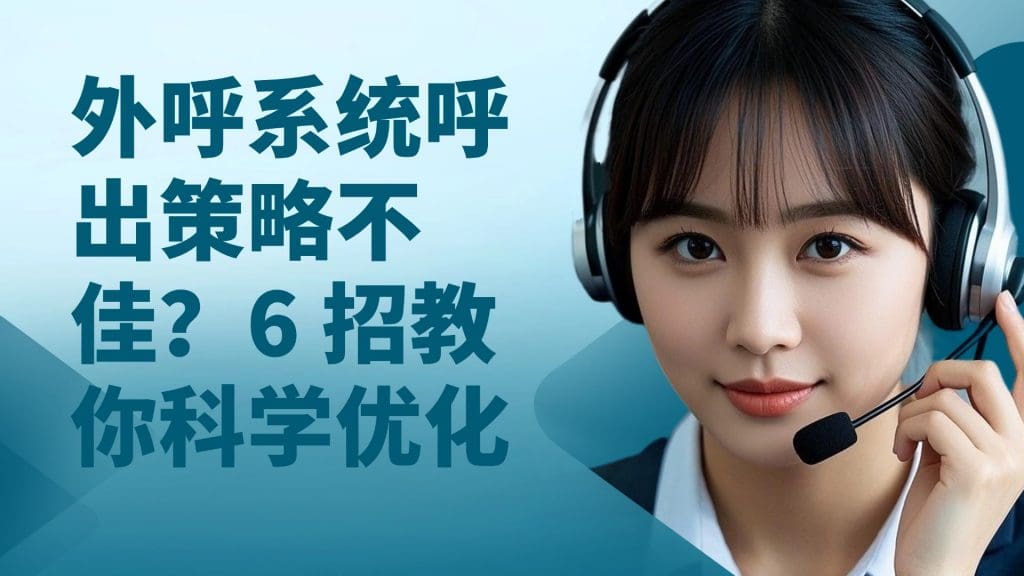 外呼系统呼出策略不佳？6 招教你科学优化
