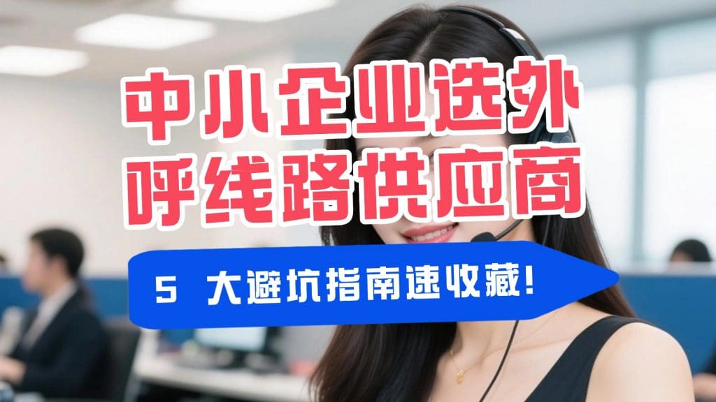 中小企业选外呼线路供应商，5 大避坑指南速收藏！