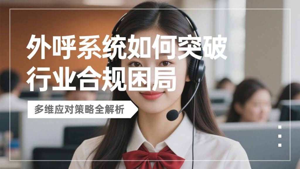 外呼系统如何突破行业合规困局？多维应对策略全解析